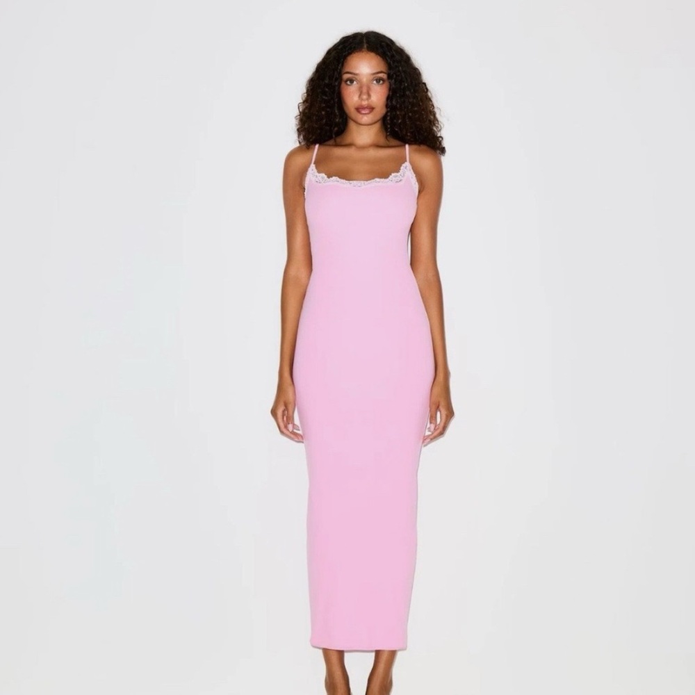 Bubblegum Soft Lounge Slip Dress